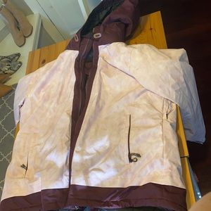 3X ski pink and purple ski jacket